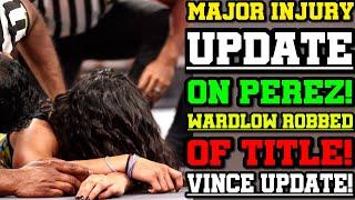 WWE News Roxanne Perez Update After Collapsing Wardlow TNT Title Stolen John Cena To Retire Soon