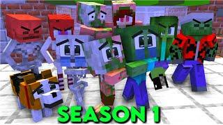 Monster School Poor Baby Monsters Life SAD STORY but happy ending Season 1 - Minecraft Animation