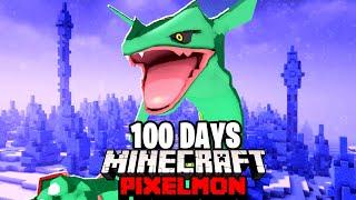 I Spent 100 DAYS in LEGENDARY PIXELMON Against my Rival Duos Minecraft