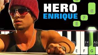 HERO - Enrique Iglesias   Piano tutorials  Piano Notes  Piano Online #pianotimepass #hero