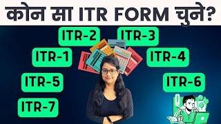 Income Tax Return filing AY 2023-24  How to choose ITR forms  Which ITR form for Income Tax return