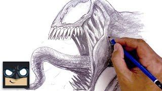 How To Draw Venom  Sketch Saturday Step by Step