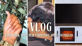 VLOG HIVES OUTBREAK NEW NAILS & HAIR NEW FURNITURE FROM WORLD LAMP ​⁠​⁠​⁠@TheRoseHouse_