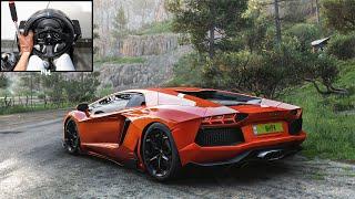 1500HP Lamborghini Aventador LP700-4  Forza Horizon 5  Steering Wheel Gameplay