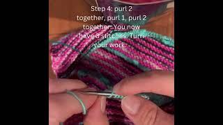 How to knit a bobble stitch left handed knitting