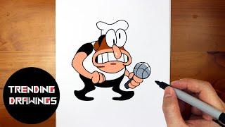 How To Draw FNF Peppino