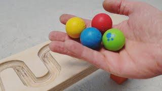 Шарики марблс и лего поезда Satisfying marble run ASMR Marbles