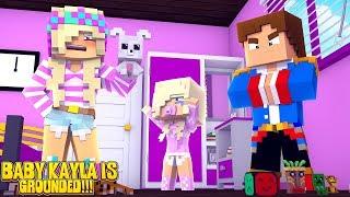 Minecraft LITLE LEAH & LITTLE DONNY GROUND BABY KAYLA & TAKE AWAY ALL HER TOYS