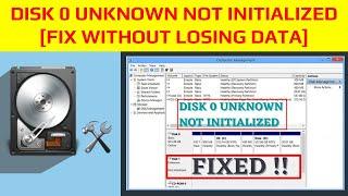 Disk 0 unknown not initialized Fix without losing data