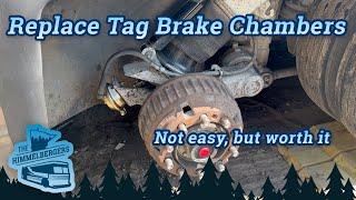 MCI MC9 Tag Axel Brake Chamber Replacement