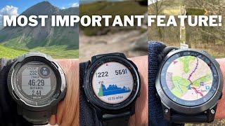 The most IMPORTANT feature of a GPS watch Garmin watches compared.