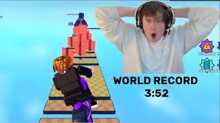WINDPRESS gets WORLD RECORD 352 on roblox BIKE OBBY WORLD 1
