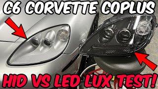 LUX TEST of the new Coplus C6 Corvette OEM-style LED Headlights