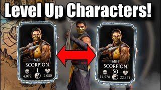 How to LEVEL UP Characters Fast and Easy in MK Mobile