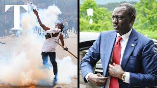Kenyan protesters riot in Presidents hometown