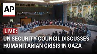 LIVE UN Security Council discusses humanitarian crisis in Gaza