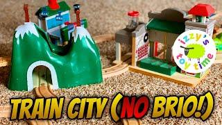 Toy Train City...WITHOUT BRIO THIS TIME