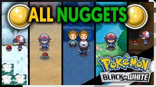 WHERE TO FIND ALL THE NUGGETS ON POKEMON BLACK AND WHITE