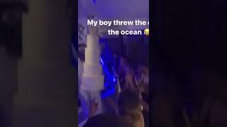 James Harden threw his birthday cake off the yacht