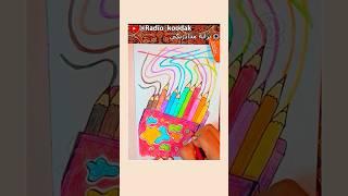 HOW TO DRAW PENCIL COLORS ️ داستان قصه ترانه شعر مدادرنگی کودکانه بچگانه شورتس فارسی نقاشی