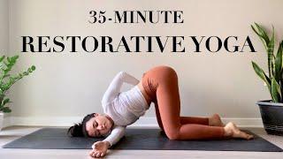Restorative Yoga + Meditation  No Props 35-Minute Relaxing Practice