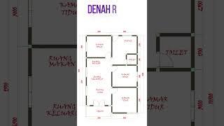 Denah Rumah 7x10 #rumahminimalis #denah #rumah #denahrumahminimalis #rumahdesain #housedesign