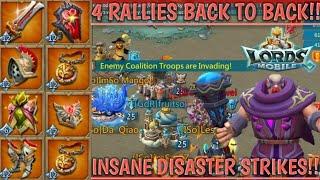 lords mobile MYTHIC RALLY TRAP VS WAVES OF TITAN RALLIES IGG COST ME EVERYTHING 28M TROOPS DEAD