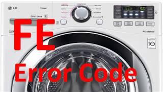 FE Error Code SOLVED LG Front Loading Washer Washing Machine