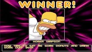 YB MUGEN Arcade #3 - Homer Simpson playthrough