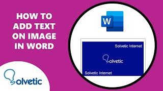 How to Add Text on Image in Word