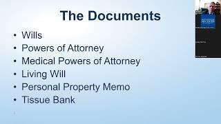 Webinar -- Estate Planning The Basics Everyone Should Know