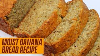 HOW TO MAKE THE BEST MOIST BANANA BREAD  BANANA BREAD RECIPE  CAKESBYIFE