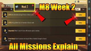 BGMIPUBG M8 Week 2 Missions Explain  Royale Pass Bounty Legends Week 2 All Mission Explain