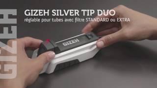 Gizeh silver tip duo  Tubeuse à cigarette pour filtre extra 25mm