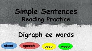 ee words & Sentences  Digraph ee  How to spell ee words