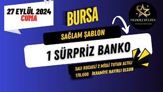 27 Eylül 2024 Cuma Bursa At Yarışı Tahminleri