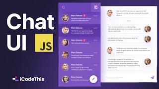 Build a Chat UI with HTML TailwindCSS and JavaScript - Live Coding Tutorial