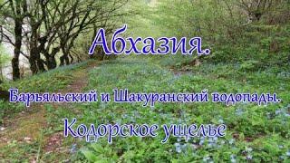 Абхазия. Невероятные Барьяльский и Шакуранский водопады. Захватывающий дух Кодорское ущелье.