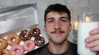 ASMR Krispy Kreme MINI Doughnuts Mukbang