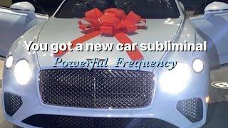 “You got your new car today” Subliminal Powerful 6.5HZ + 396 Frequency 