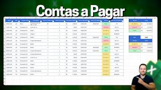 Como Fazer Planilha de Contas a Pagar no Excel  Download Grátis