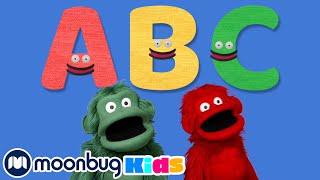 MONKEY ABC - Learn the ALPHABET with Ring-A-Tangs  123 Moonbug Kids  Fun Cartoon  Learning Rhyme