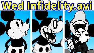 Friday Night Funkin VS Mickey Mouse.avi Wednesday Infidelity FULL WEEK + Cutscene FNF ModHARD