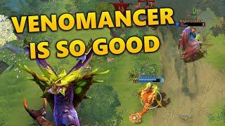 Venomancer is my FAVORITE support right now  Dota 2 Gameplay Commentary