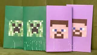 DIY Minecraft Loot-bags