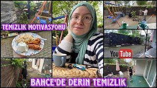 Almanyada bahçeli evkendisi küçük yardımı büyük⁉️baştan sona derin temizlikBahçeli VLOG.