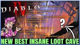 Diablo 4 - Get 30 Legendaries & 8 MILLION XP in 1 Hour - New RIDICULOUS Loot Cave Guide - Do It NOW