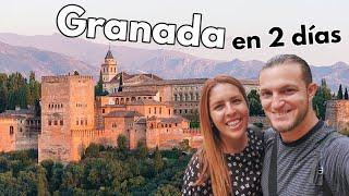 GRANADA en 2 días ¿Qué ver y hacer?  GUÍA DE VIAJE 4K Andalucía - España