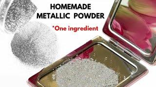 METALLIC POWDER FOR CRAFTS  HOMEMADE  Budget Aluminium foil craft tutorial  ASMR