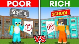 Milo POOR Student vs Chip RICH Student in Minecraft